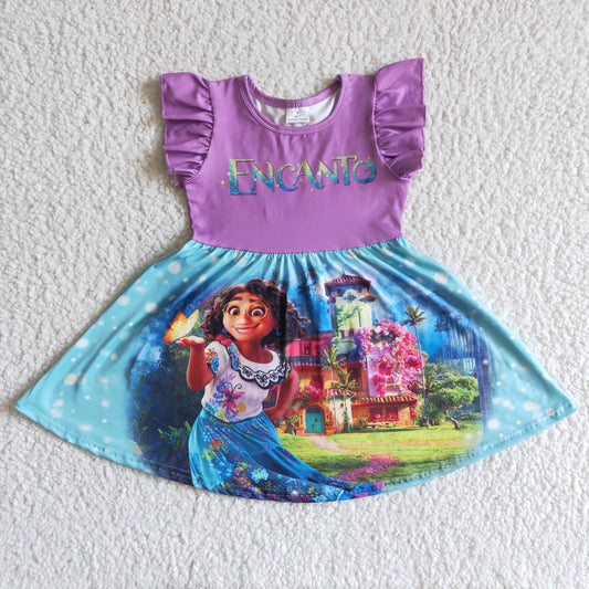 GSD0014 Baby Girls Summer Cartoon Dress