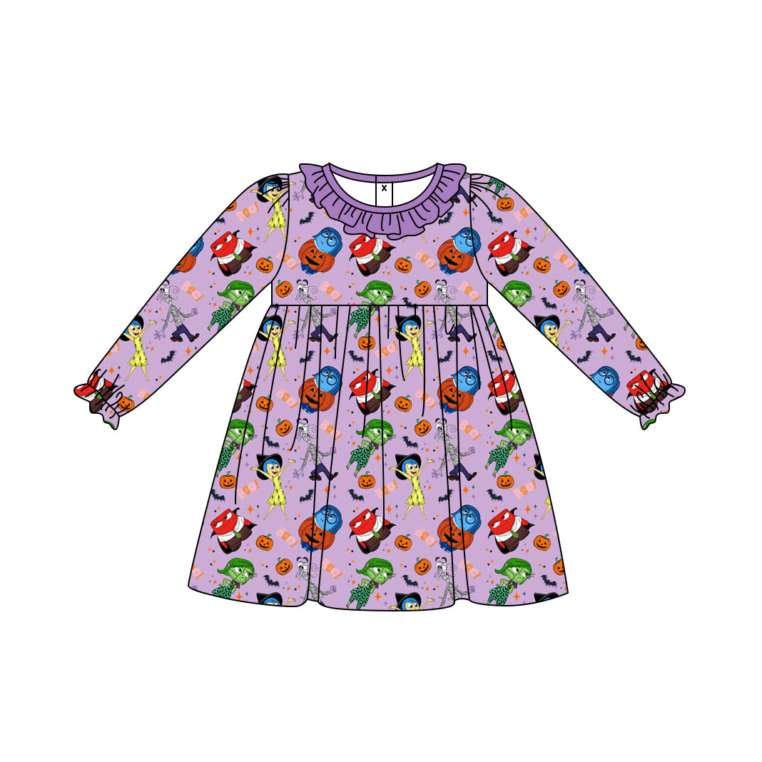 Baby Girls Cartoon Long Sleeve Dress Preorder 3 MOQ