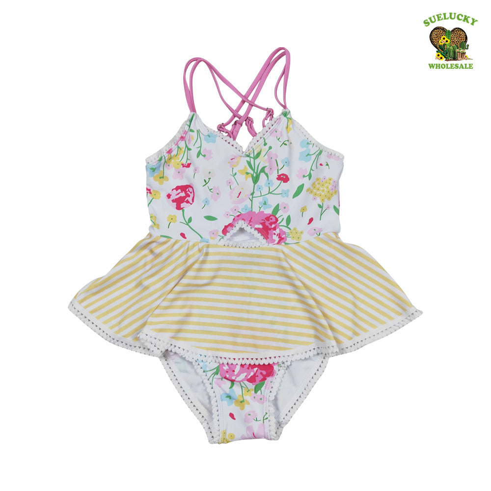 Baby Girls Floral One-piece swimwear