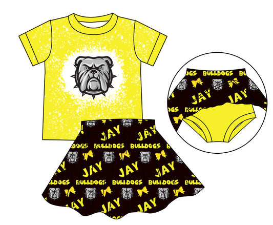 Jay Bulldogs Football Team  Girls Skirt Set 3 MOQ