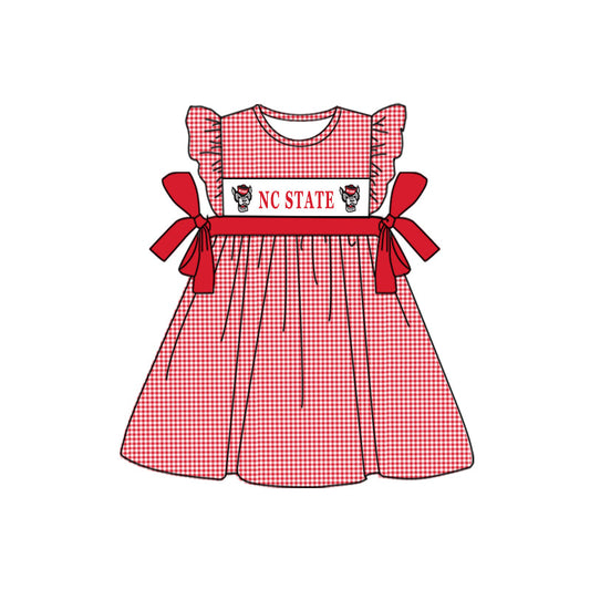 (5MOQ) Baby Girls Fotall Team NC Summer Dress  Pre-order