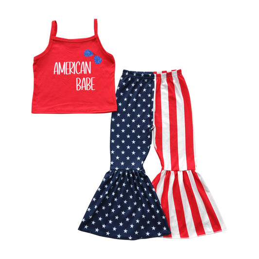 GSPO0533 Kids Girls July 4th Outfit