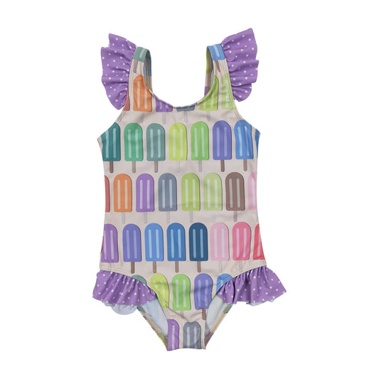 S0079 Girls Colorful Popsicle Swimsuit