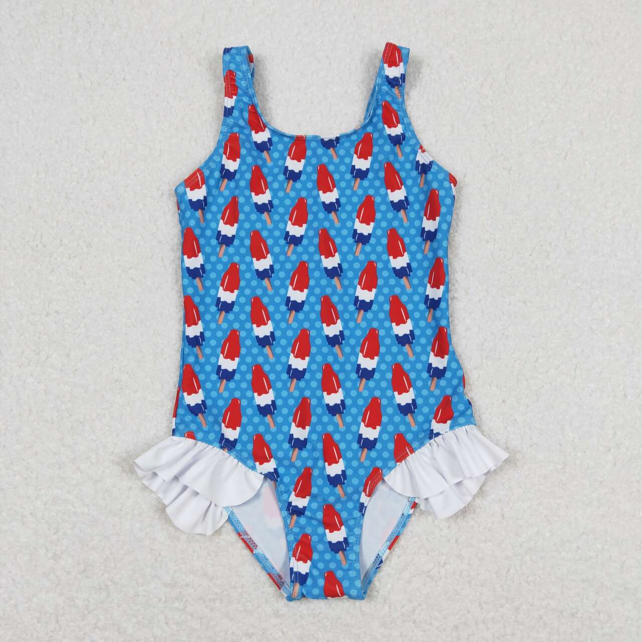 Cute Baby Girls USA Popsicle One-piece Swimsuits