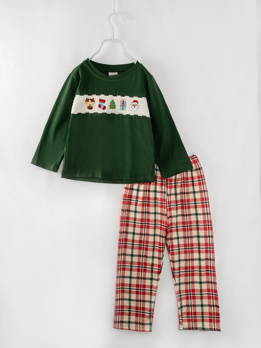 Baby Boys Christmas Party Pants Set Preorder 3 MOQ