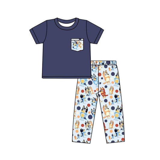 Baby Boys Cartoon Dog Top and Pants Outfit No MOQ Preorder