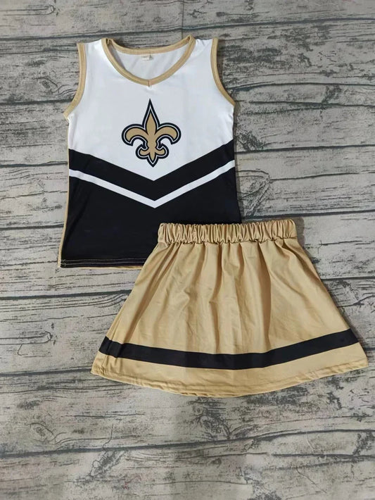 Football Team  Saints Skirt Set Pre-order 3 MOQ