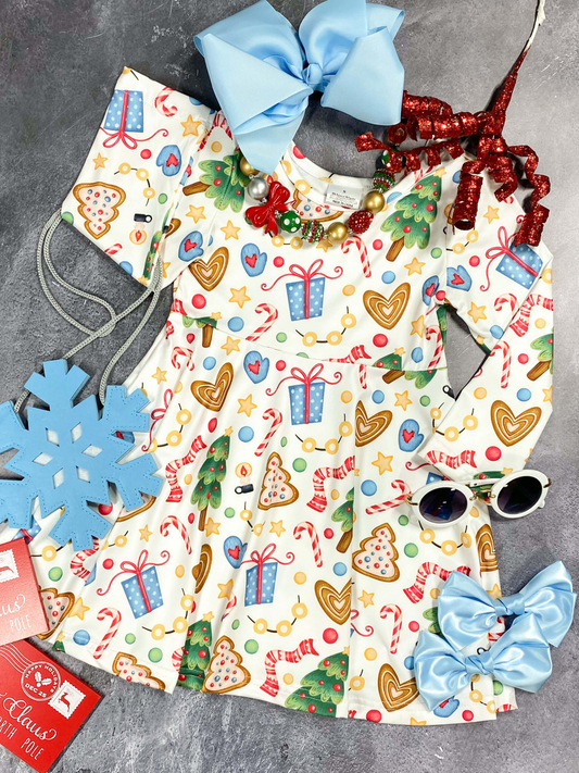 Custom ⚠ 3 MOQ Girls Christmas Gift Dress