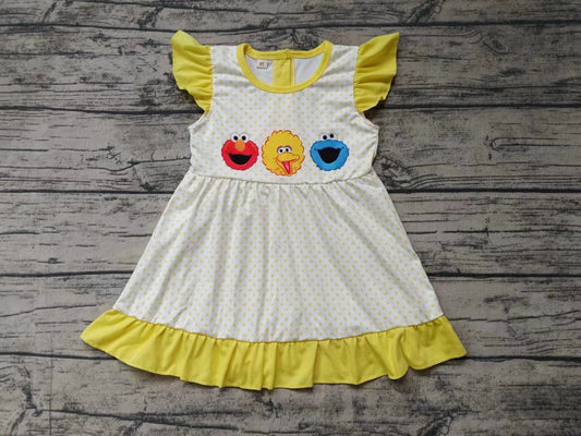 Baby Girls Cartoon Yellow Dress Preorder 3 MOQ