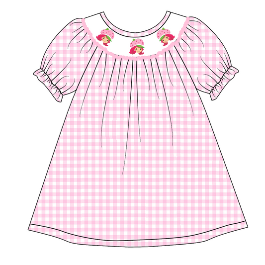 Baby Girls Strawberry Pink Dress Preorder  3 MOQ
