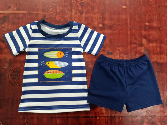 Summer Baby Boys Fishing Shorts Set Preorder  3 MOQ