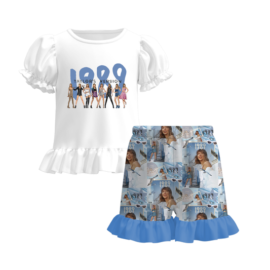 Baby Girls 1989 Singer Tour Top Shirt Shorts Summer Clothes Sets Preorder 3 MOQ