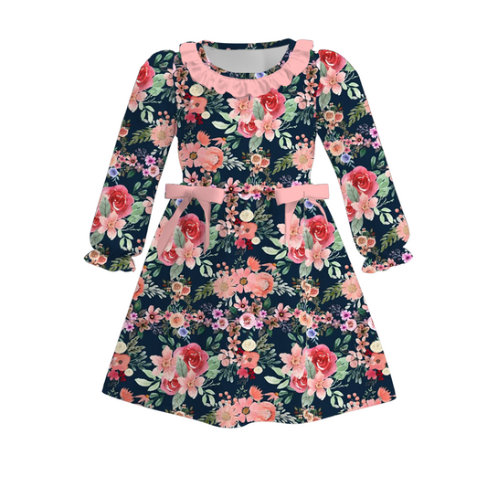 Baby Girls  Flower Long Sleeve Dress Preorder 3 MOQ