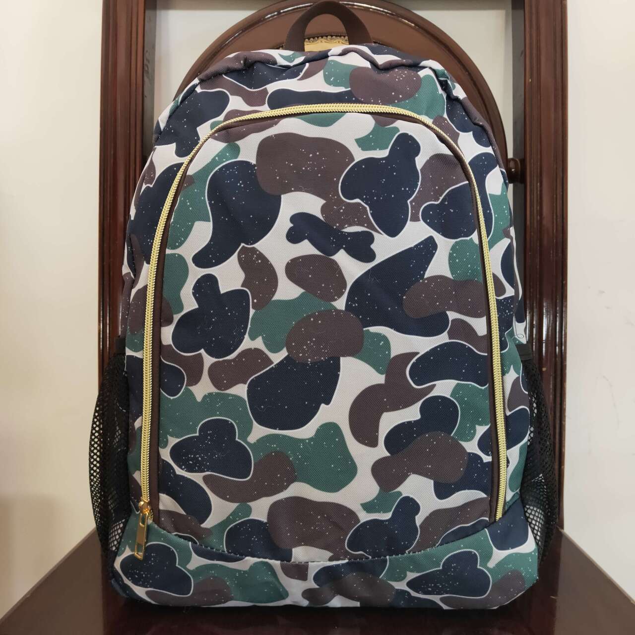 BA0162 Kids Baby Boys Camo Backpack School Bag