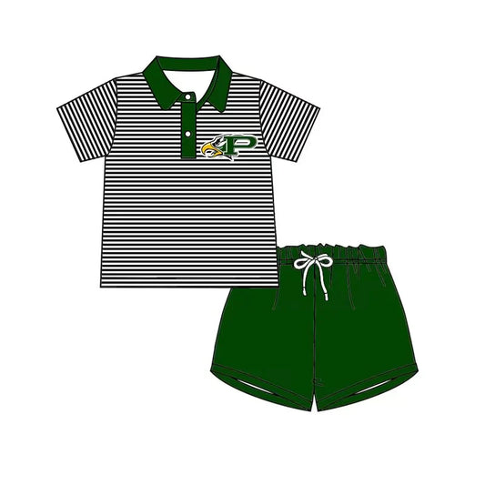 EAGLES Summer team boys top green shorts suit 3 MOQ