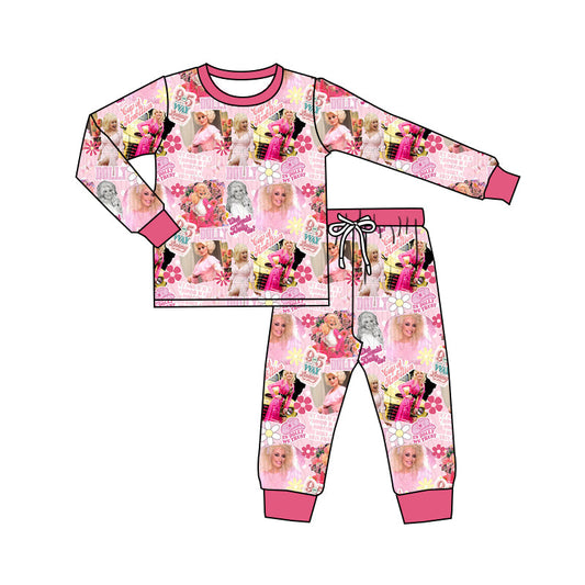 Baby Girls Singer Print Pajama Set Preorder 3 MOQ
