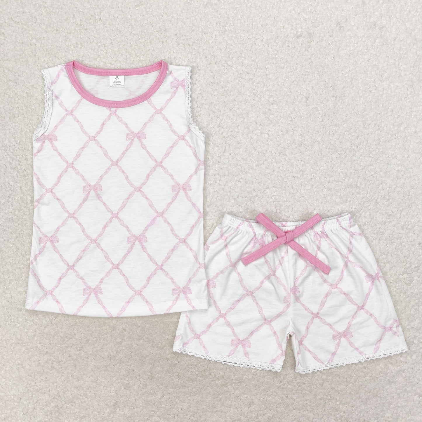 Baby Girls Summer Pink Bow Shorts Outfit