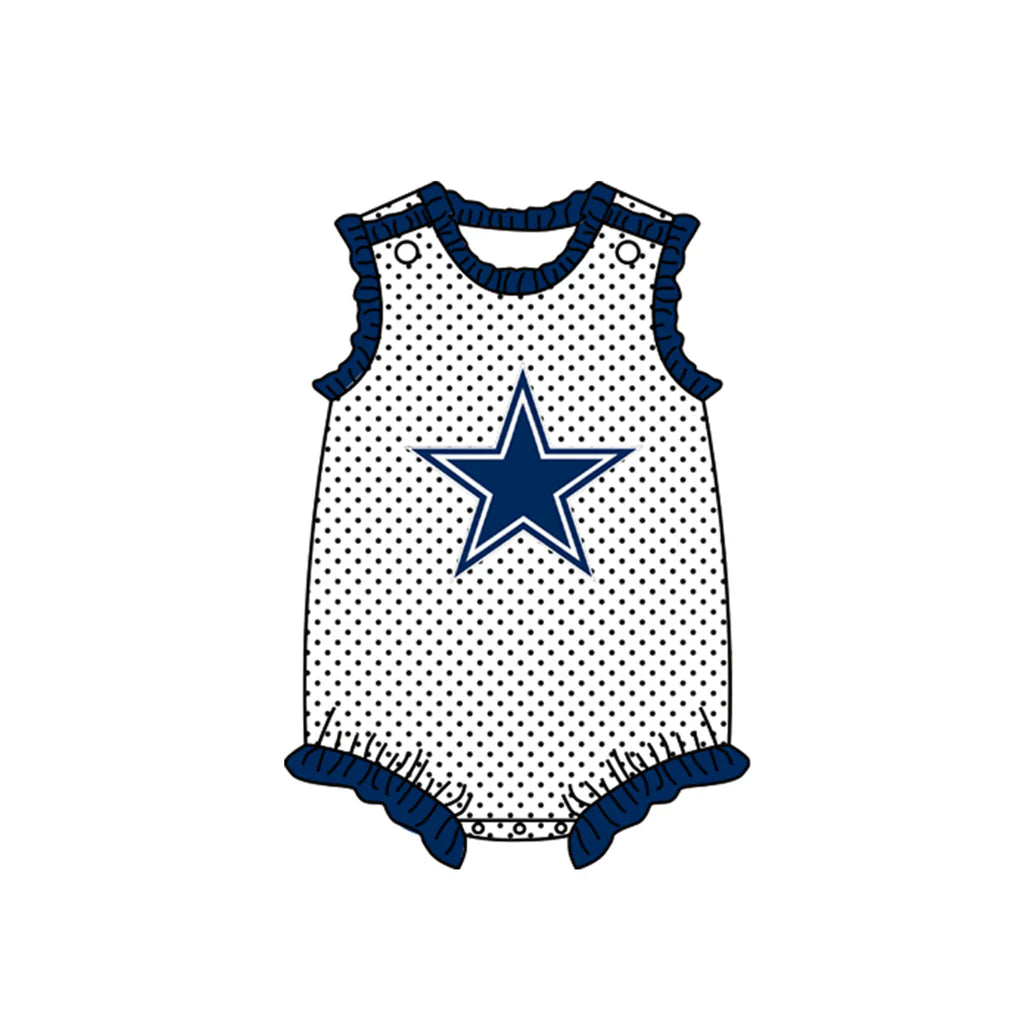 Sibling Cowboys University Football Team Clothes Set 3MOQ