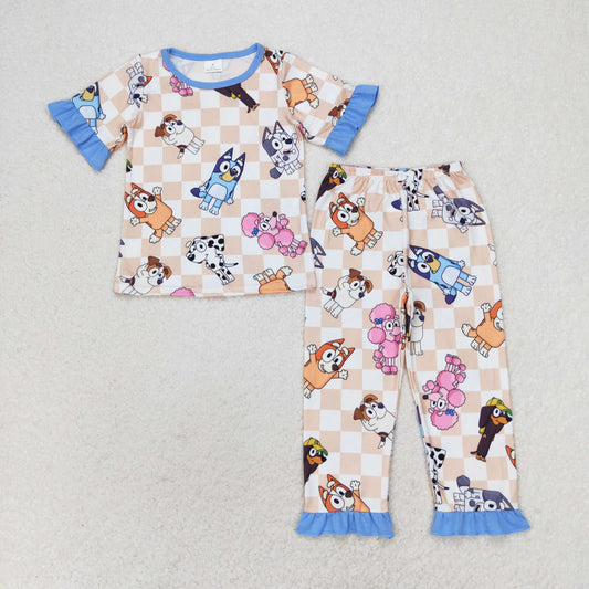 GSPO1581 Infant Girls Cartoon Dog Pajama Set