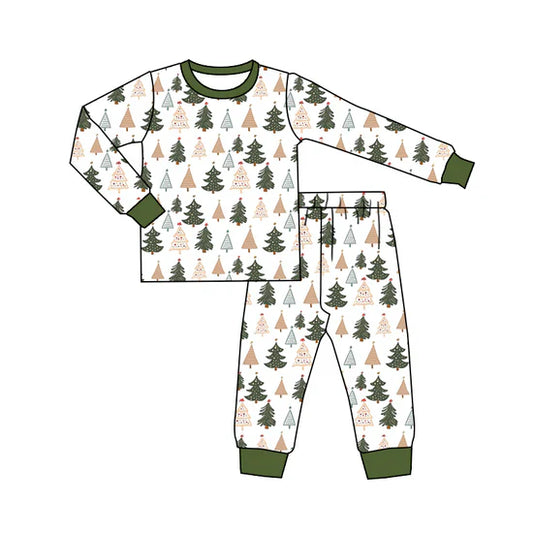 Baby Boys Christmas Tree Shirt Pants Pajamas Clothes Sets Preorder 3 MOQ