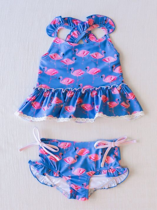 Baby Girls Flamingo Two Piece Swimsuit (5 MOQ) Pre order