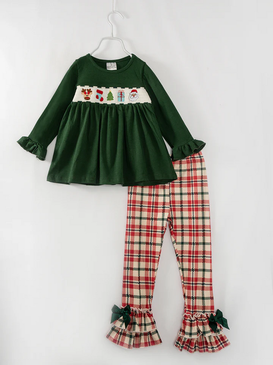 Baby Girls Christmas Party Pants Set Preorder 3 MOQ