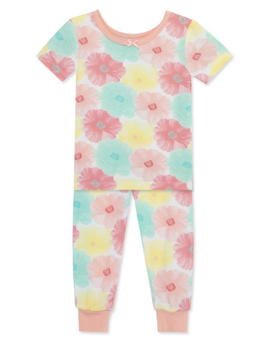 Baby Girls Flower Print Pants Pajama Set Preorder 3 MOQ