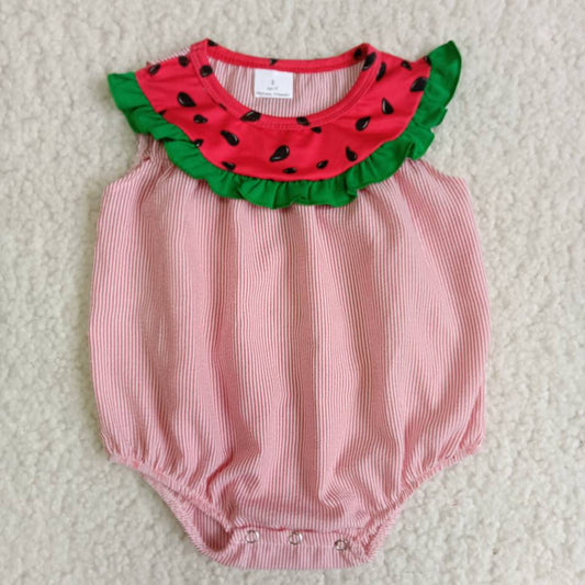 B5-11 Summer Baby Girls Watermelon Romper