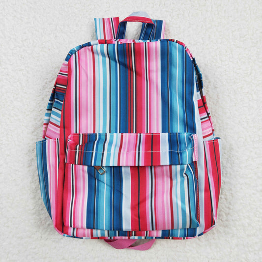 BA0046 Pink Blue Sherpe Kids Bag
