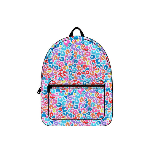 BA0232 Baby Girls Colorful Leopard Print Backpacker Bag Pre-order