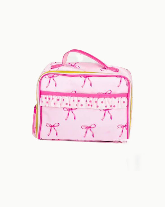 BA0234 Kids Girls Pink Bow Lunch Bag Preorder