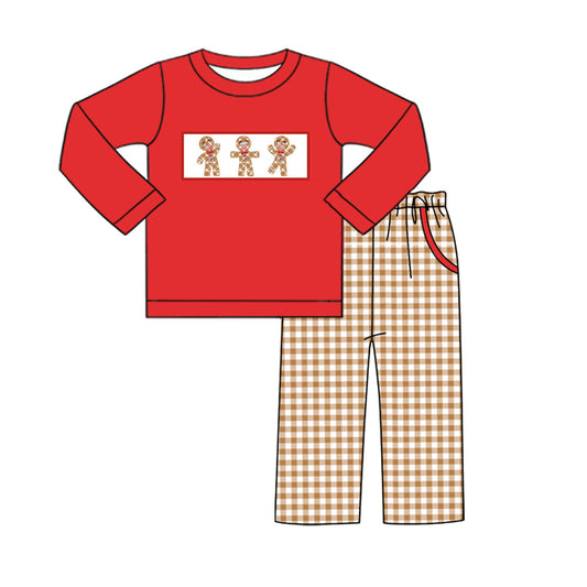 Baby Boys Christmas Gingersnap Pants Set Preorder