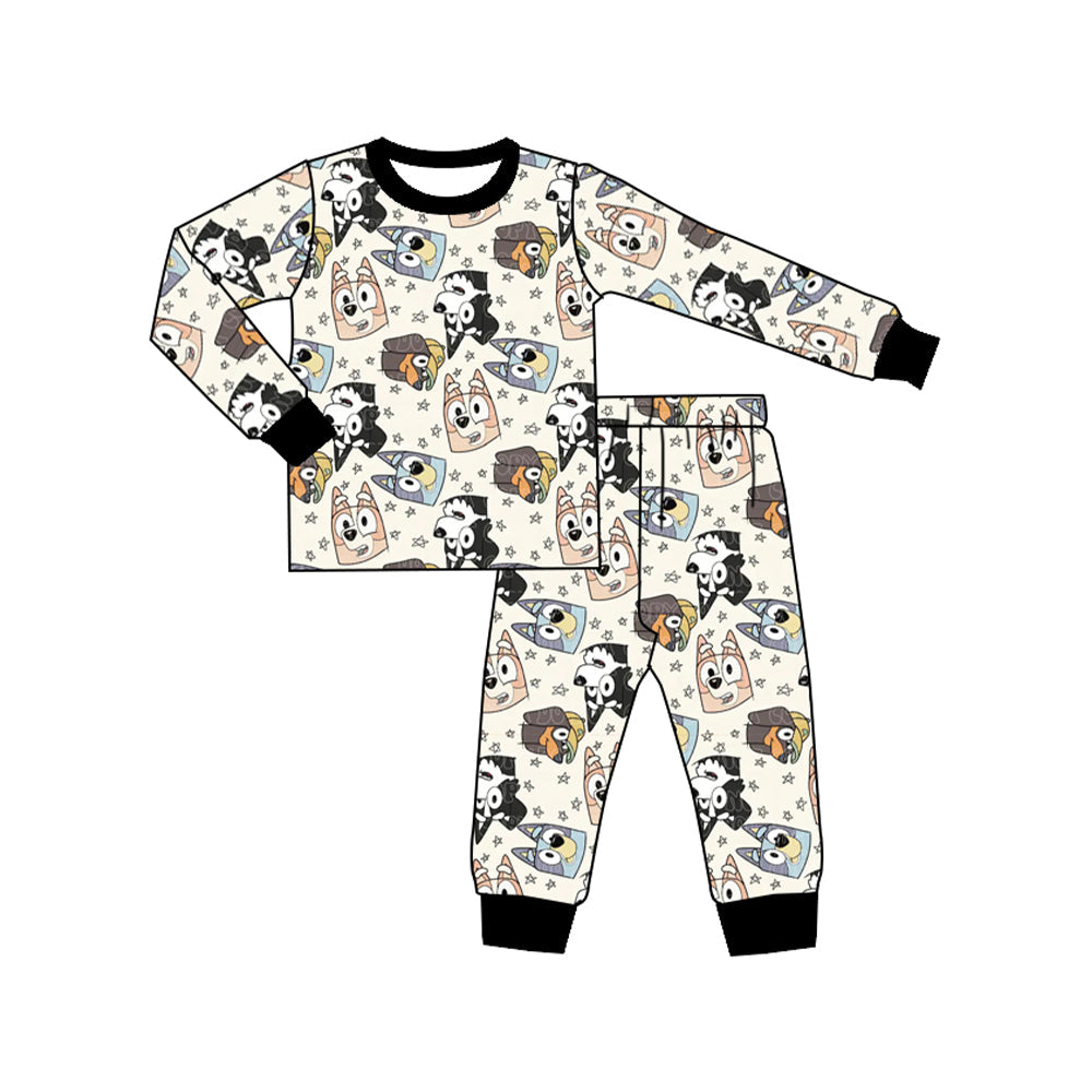 Baby Boys Cartoon Dog Long Sleeve Pajama Set Preorder