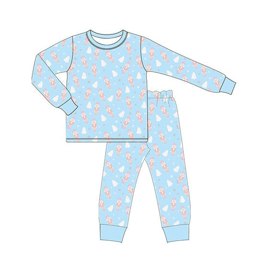 BLP0571 Baby Boys  Christmas  Soldier Long Sleeve Pajama Set Preorder