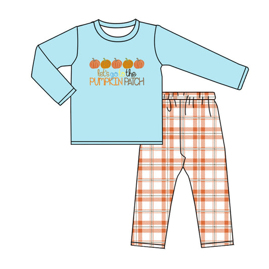 BLP0577 Let's Go To The Pumpkin Patch Boys Outfit Preorder