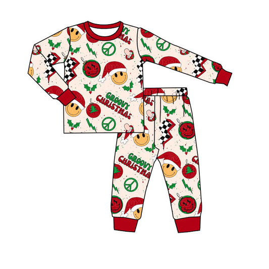 BLP0651 Baby Boys Groovy Christmas Pajama Set Pre-order