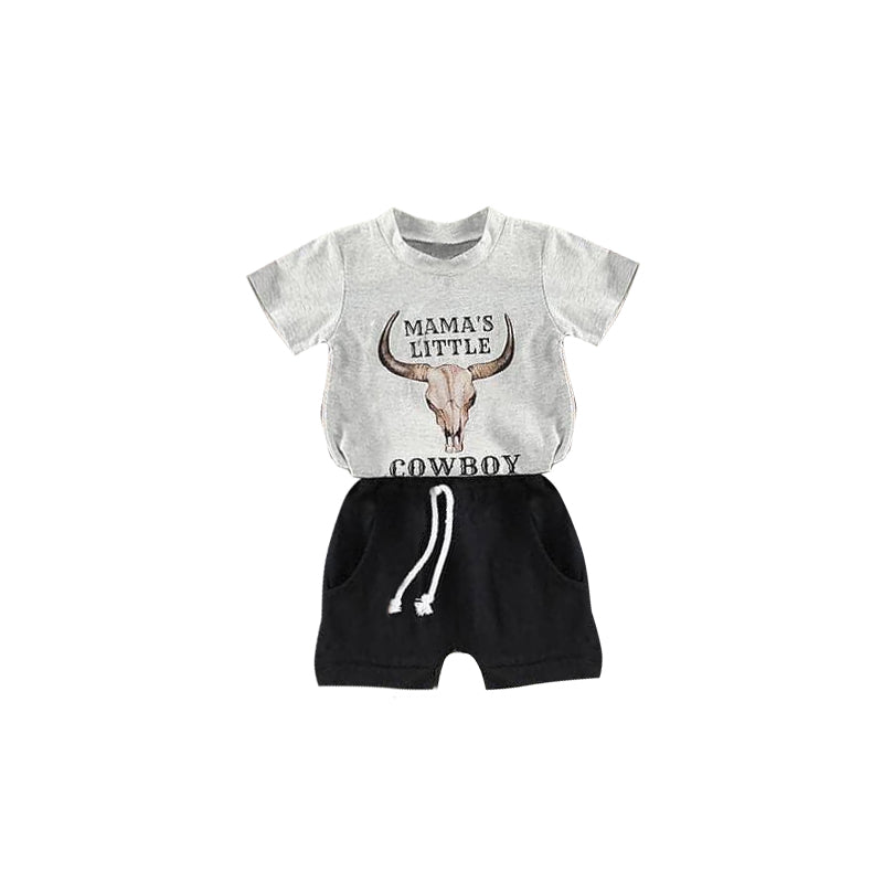 (Pre-order) BSSO0192 Mama's Littles Cowboys Shorts Set