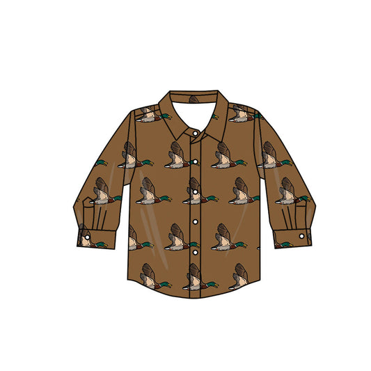 BT0759 Baby Boys Mallard Long Sleeve Shirt Top Preorder