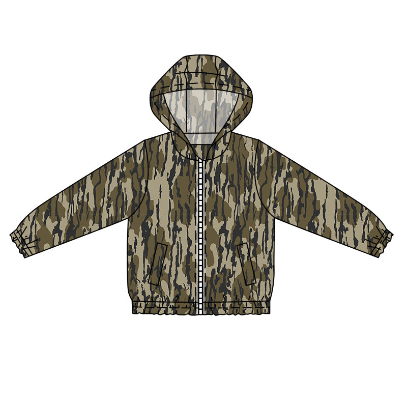 BT0795 Baby Boys Branch Camo Long Sleeve Hoodie Jacket Preorder