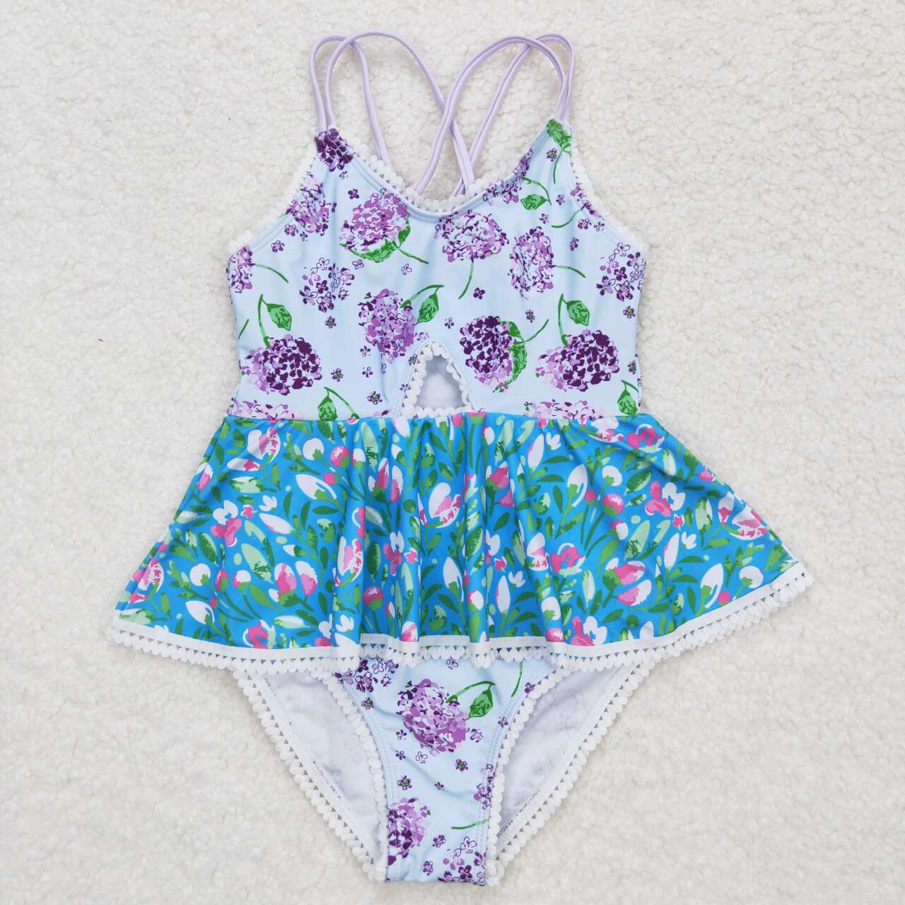 Baby Girls Summer Ruffle One Piece Sibling Sister Swimsuits