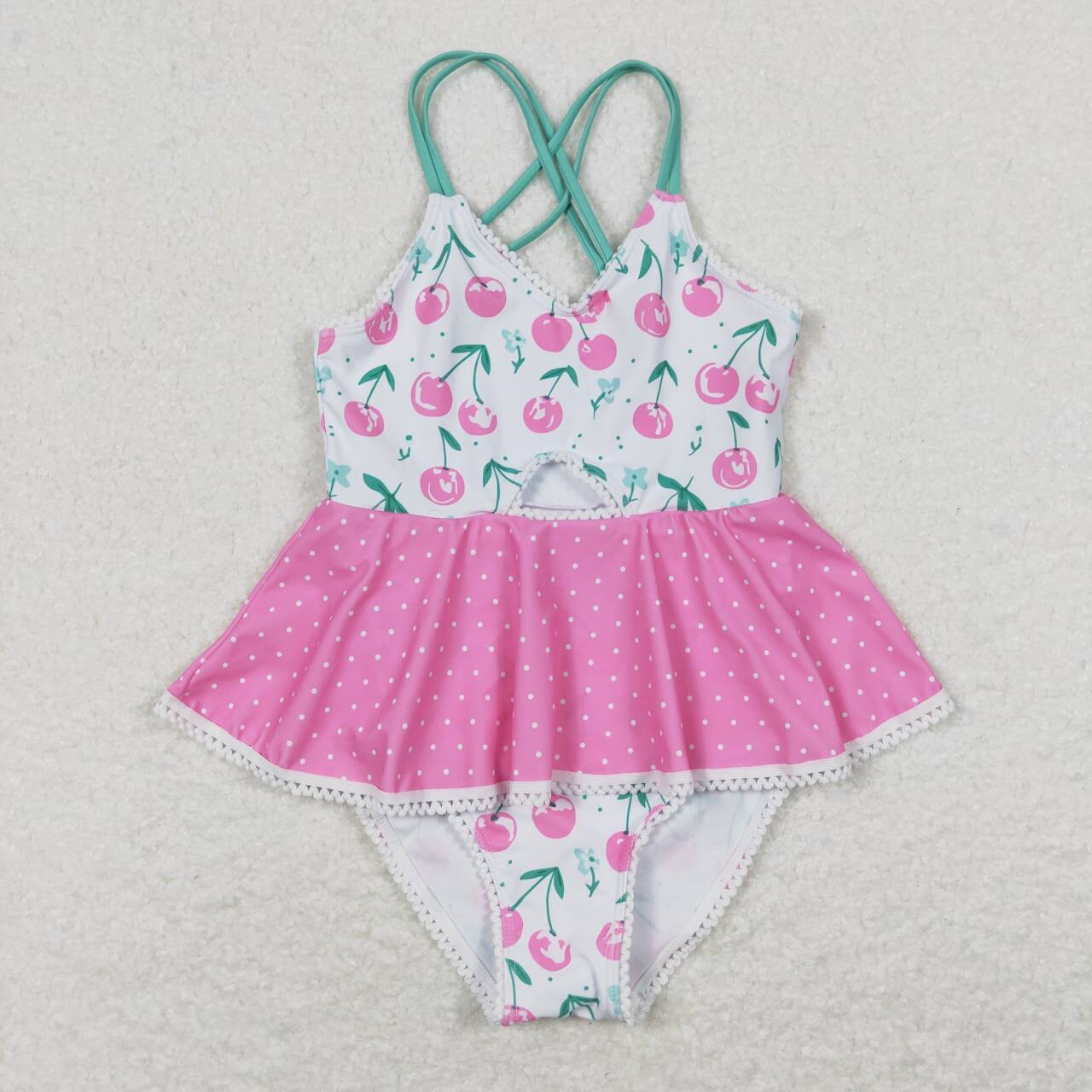 Baby Girls Summer Ruffle One Piece Sibling Sister Swimsuits