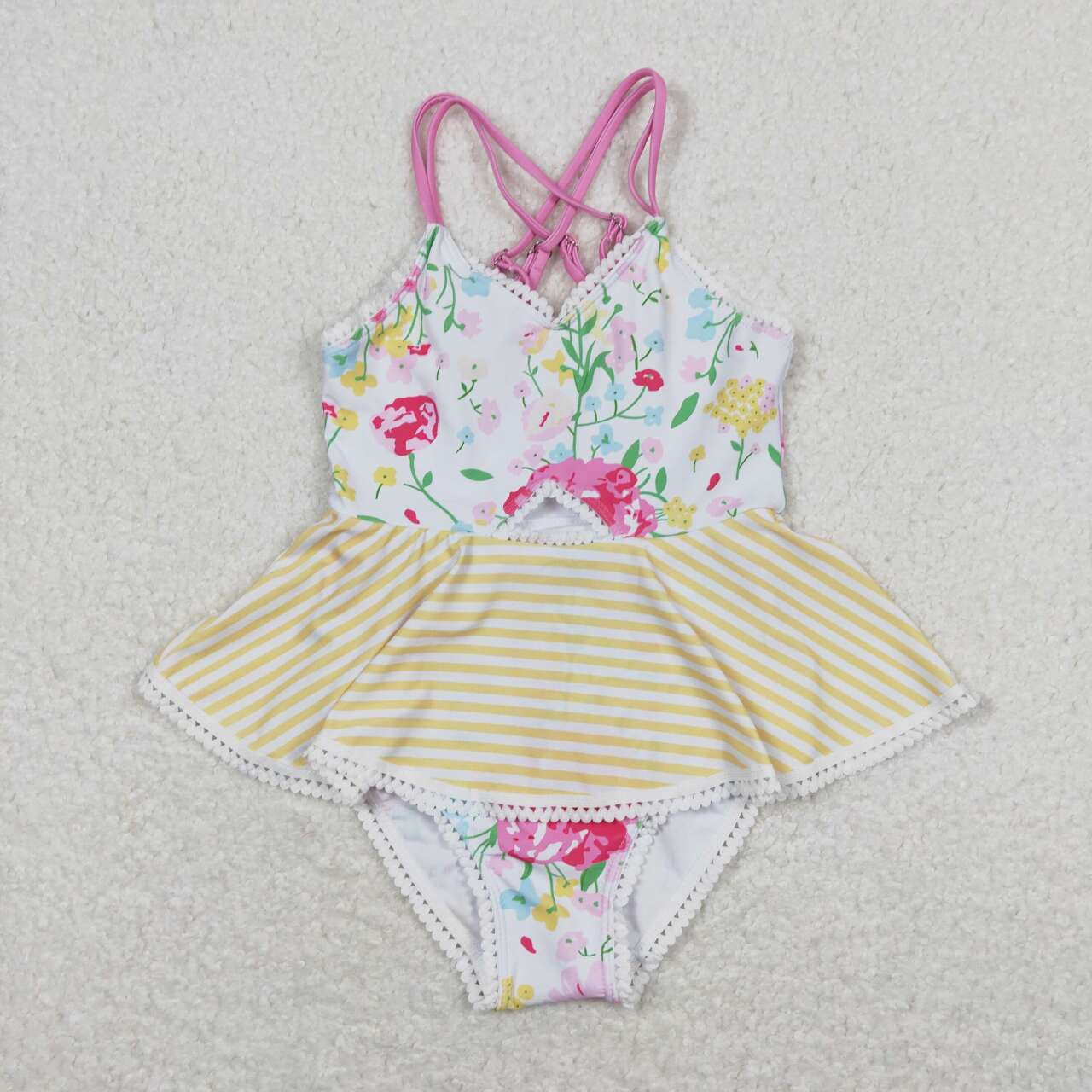 Baby Girls Floral One-piece swimwear