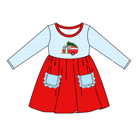 Kids Girls Christmas Tree Dress Pre-order