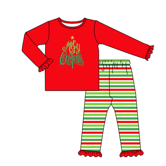 Baby Girls Merry Christmas Pajama Set Preorder