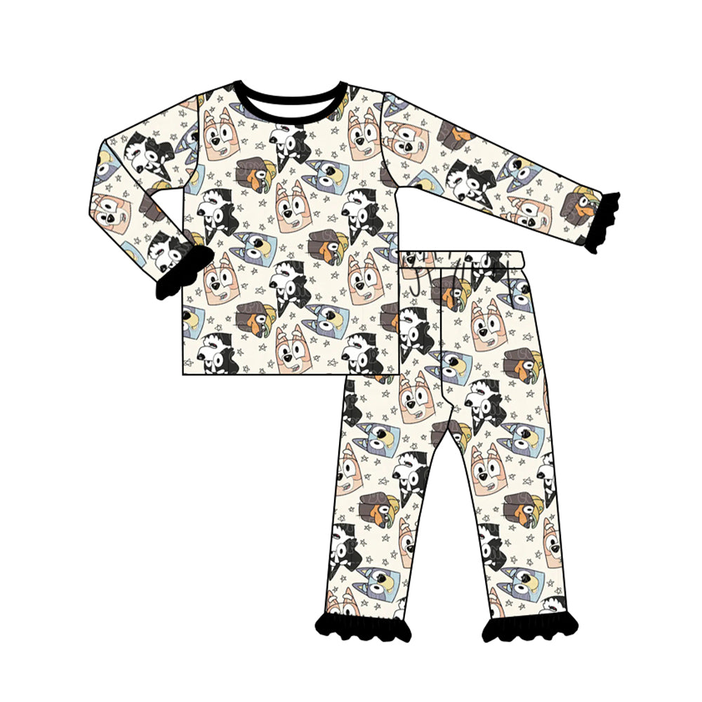 Baby Girls Cartoon Dog Long Sleeve Pajama Set Preorder