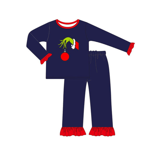 GLP1450 Baby Girls Christmas Grinc* Pajama Set Preorder