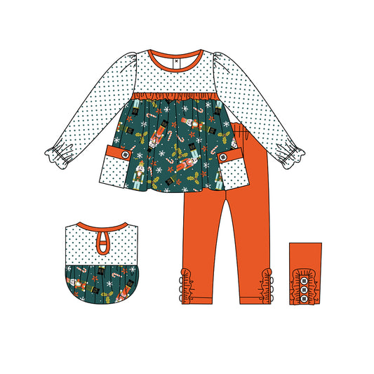 GLP1485 Baby Girls vintage Design Christmas nutcracker Outfit Preorder