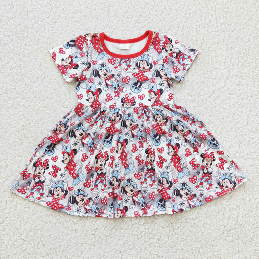 GSD0181 Baby Girls Summer Happy Mouse Dress