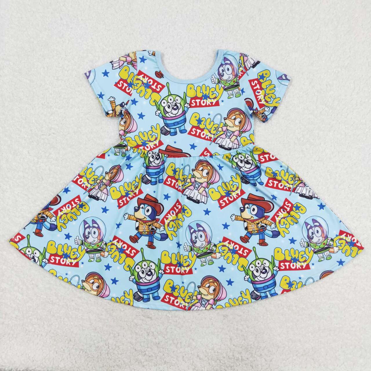 Baby Sibling Cartoon Toy Dog Outfit Dress and Romper
