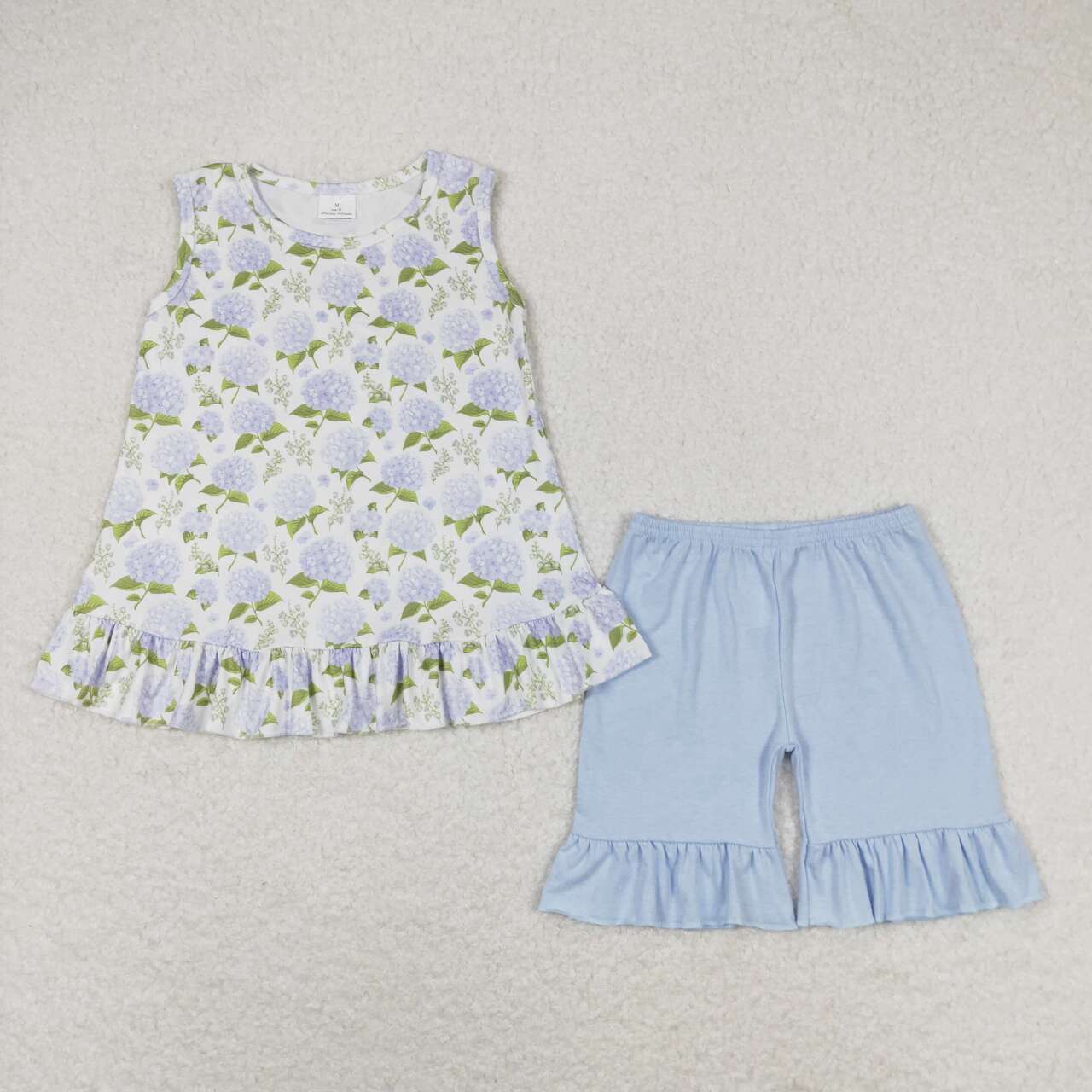 Summer Baby Girls Sister Bibling Clothes Set